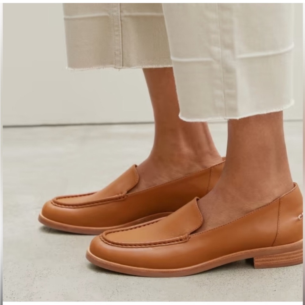 Everlane Brown Leather Almond Toe Slip On The Modern Loafer Size 8.5